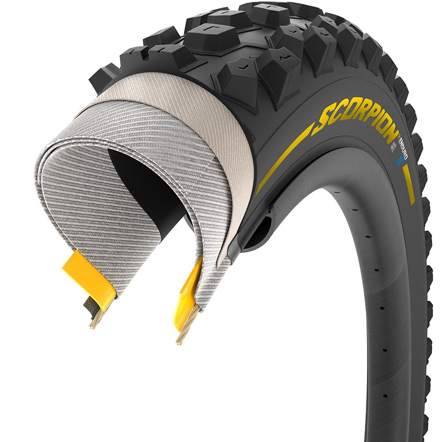 Scorpion Enduro S Tire - 29 x 2.4 Tubeless Folding Color Addition YLW Label HardWall SmartGrip Gravity - Bicycle Warehouse