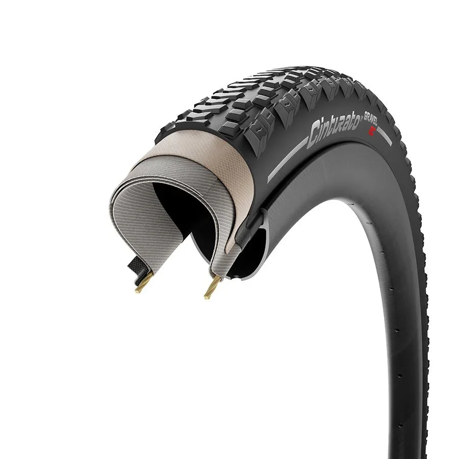 Cinturato Gravel RC Tire - 700 x 45 Tubeless Folding Black - Bicycle Warehouse