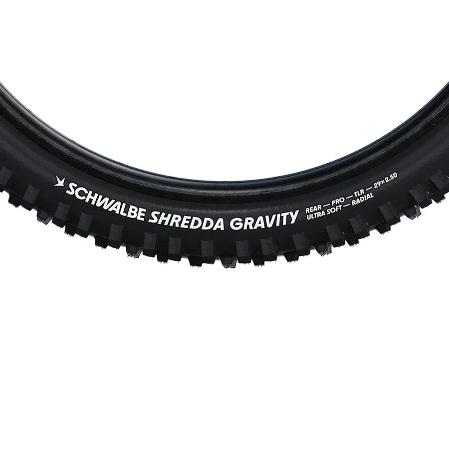 Shredda Mountain Tire 29"x2.50 Folding Tubeless Ready Addix Ultra Soft Gravity Pro - Radial 67TPI Black - Bicycle Warehouse