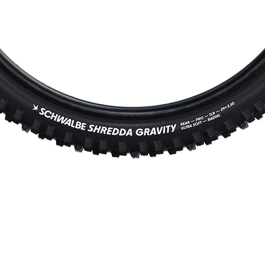 Shredda Mountain Tire 29"x2.50 Folding Tubeless Ready Addix Ultra Soft Gravity Pro - Radial 67TPI Black - Bicycle Warehouse