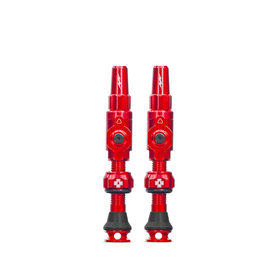 Big Bore Lite Tubeless Valve Stems - Medium 35mm Red - Bicycle Warehouse