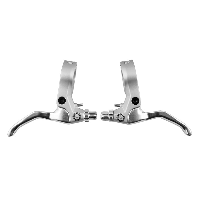 Hinged 2-Finger Lever Silver Pair 2 Finger - Bicycle Warehouse