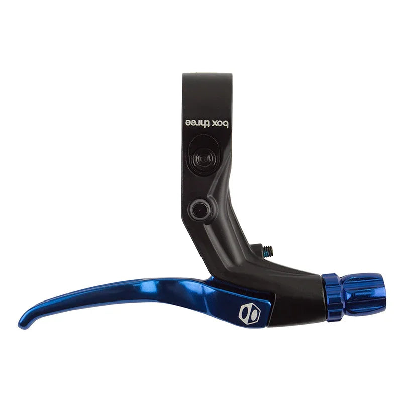 Box components Box Three Brake Lever Blue Single Short - Bicycle Warehouse