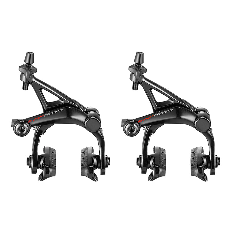 Super Record Brakeset Dual Pivot Front and Rear Black - Bicycle Warehouse