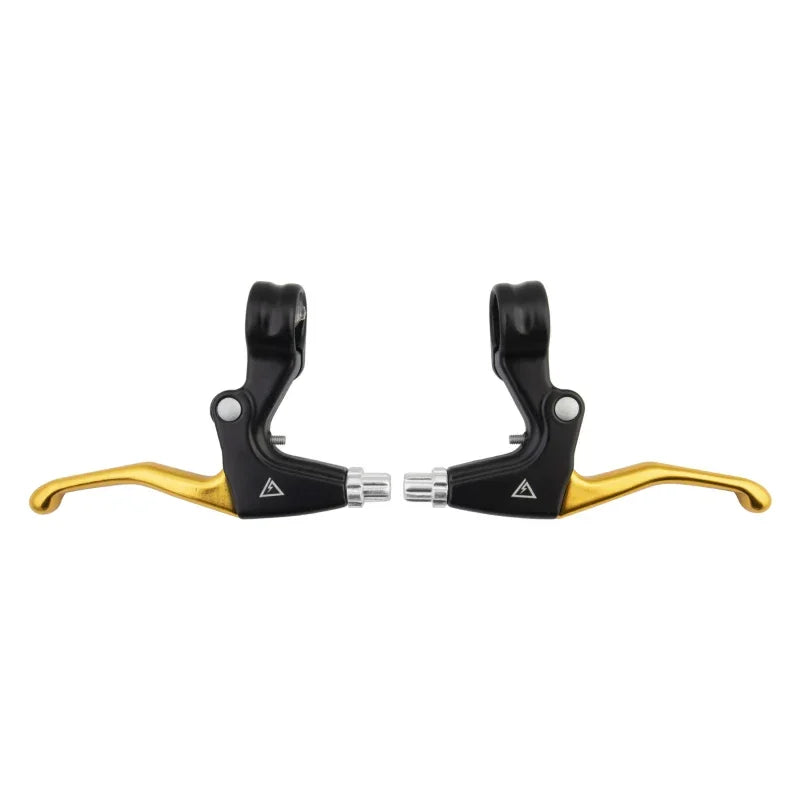 V-Type 2-Finger Lever Gold Pair - Bicycle Warehouse