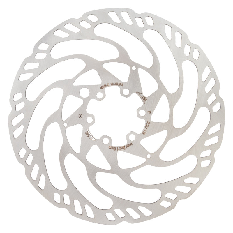 Magura MDR-C Disc Brake Rotor - 180mm 6-Bolt eBike Optimized Silver - Bicycle Warehouse