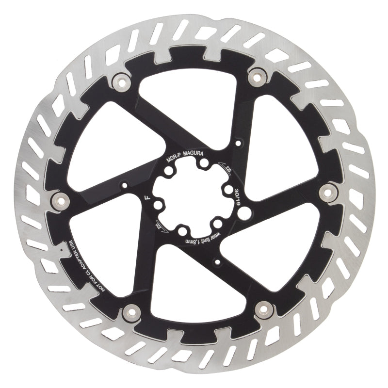 Magura MDR-P Disc Brake Rotor - 220mm 6-Bolt For eBike Silver/Black - Bicycle Warehouse