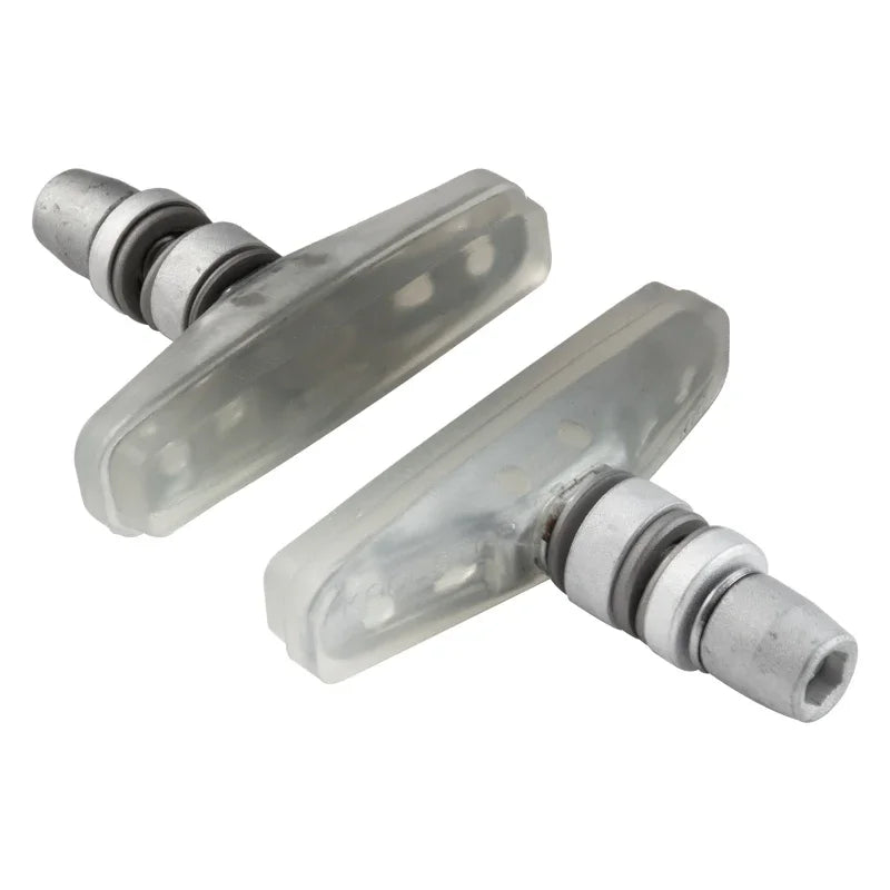 Flatland Pads Threaded - Clear Pr - Bicycle Warehouse