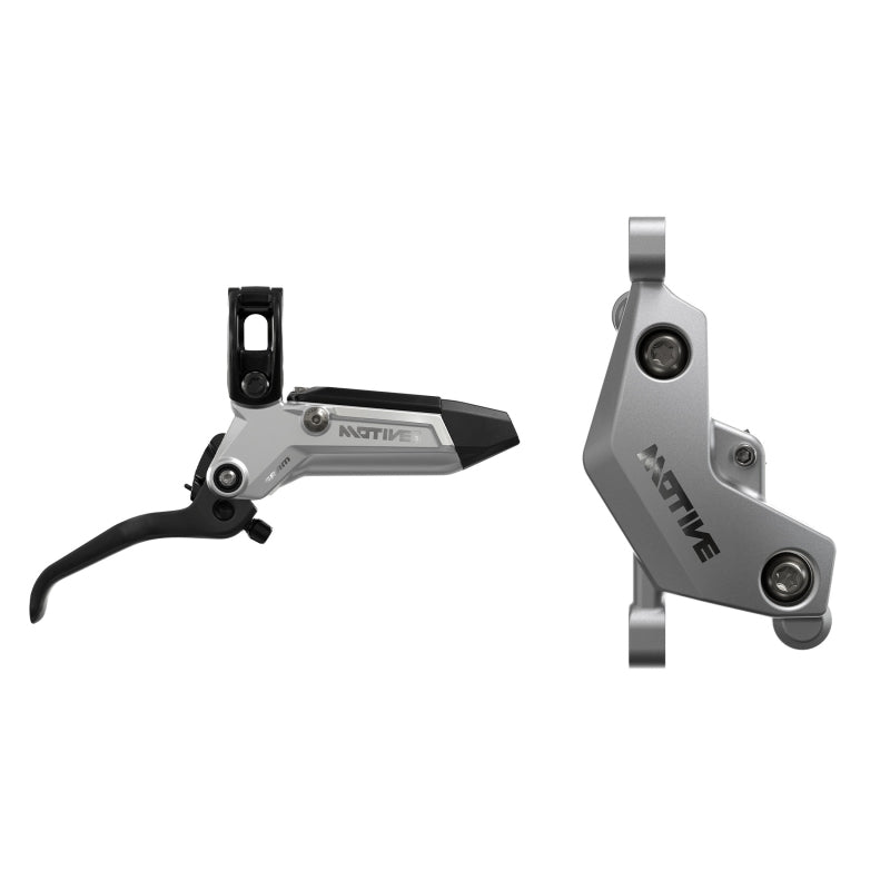 SRAM Motive Ultimate Disc Brake Lever - Front 950mm Hose Post Mount 4-Piston Aluminum Lever Body Carbon Blade BLK/Silver A1 - Bicycle Warehouse