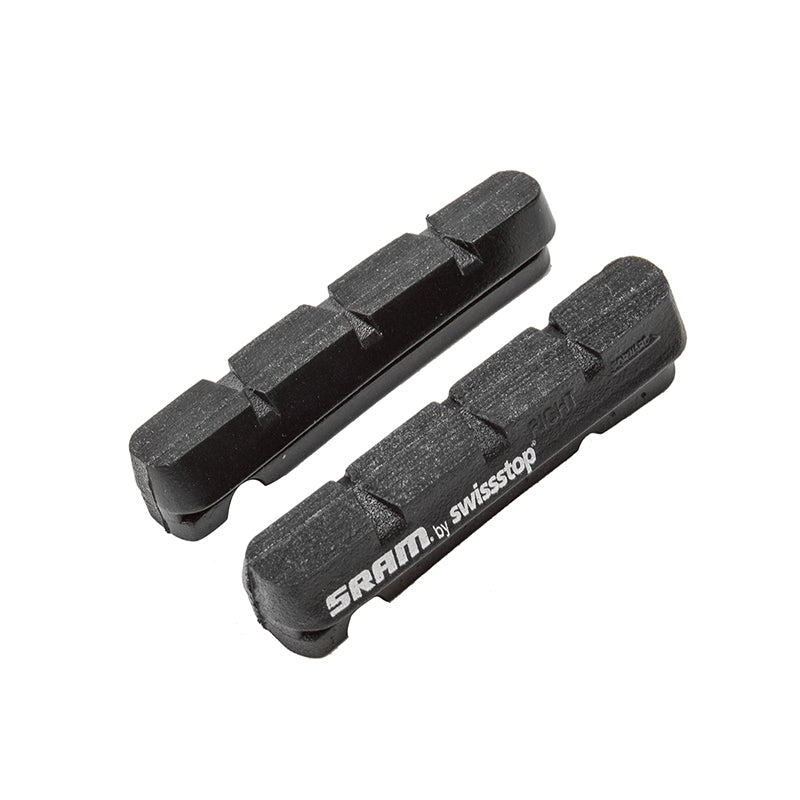 Road Brake Pad Inserts Black for Alloy Rims by SwissStop Pair - Bicycle Warehouse