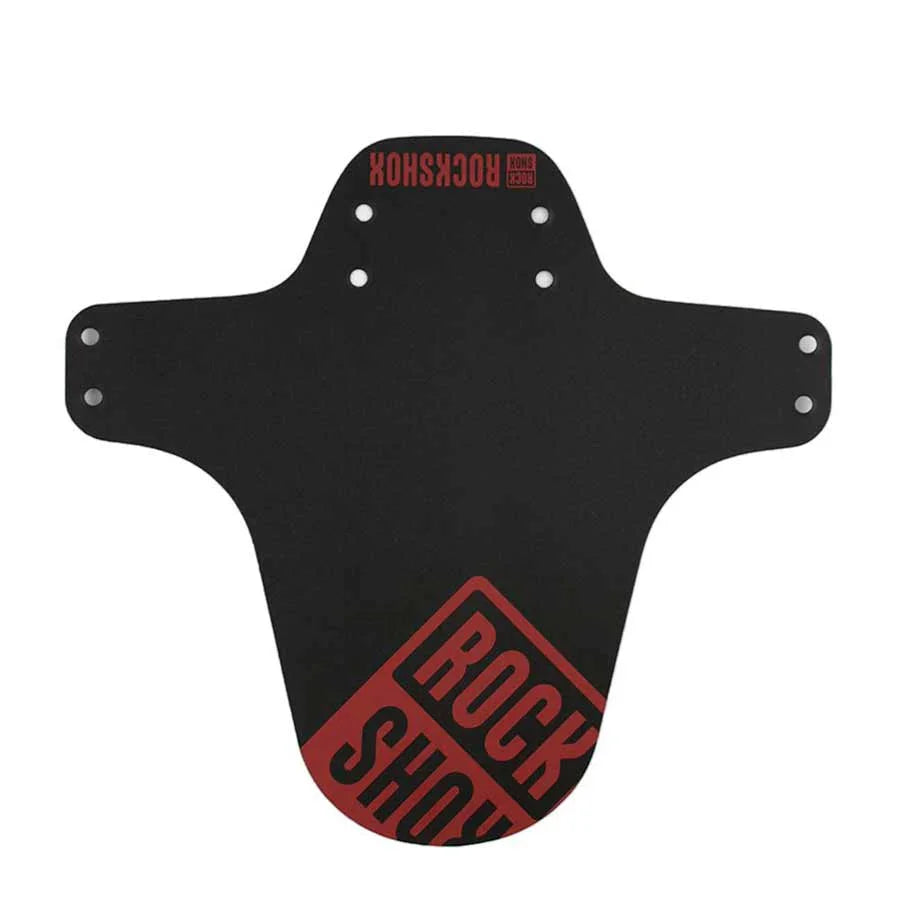MTB Fork Fender Black with Oxy Red Print - Bicycle Warehouse