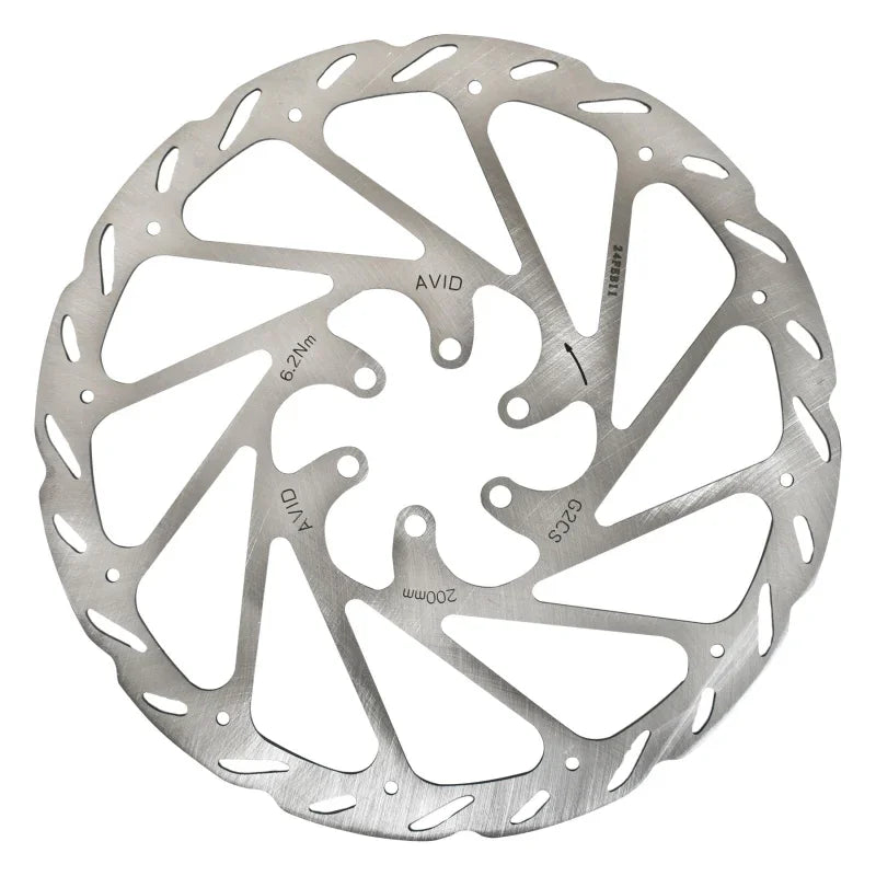 G2 CleanSweep Disc Brake Rotor - 200mm 6-Bolt Silver - Bicycle Warehouse