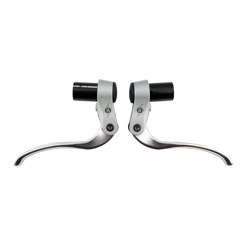 Multi-Sport Bar End Levers Silver Pair - Bicycle Warehouse