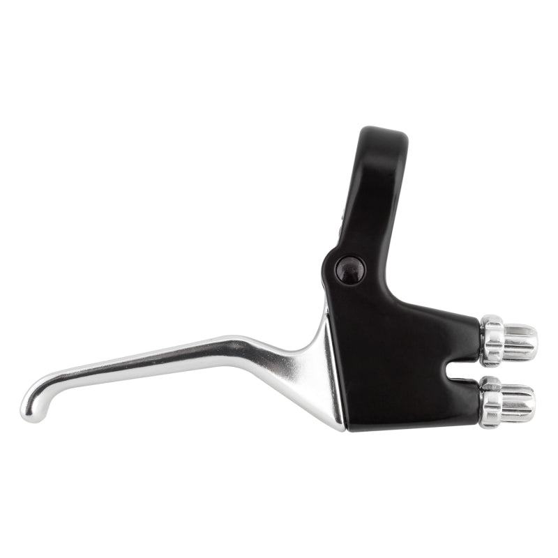 Alloy Double MTN Lever Black/Silver Single - Bicycle Warehouse
