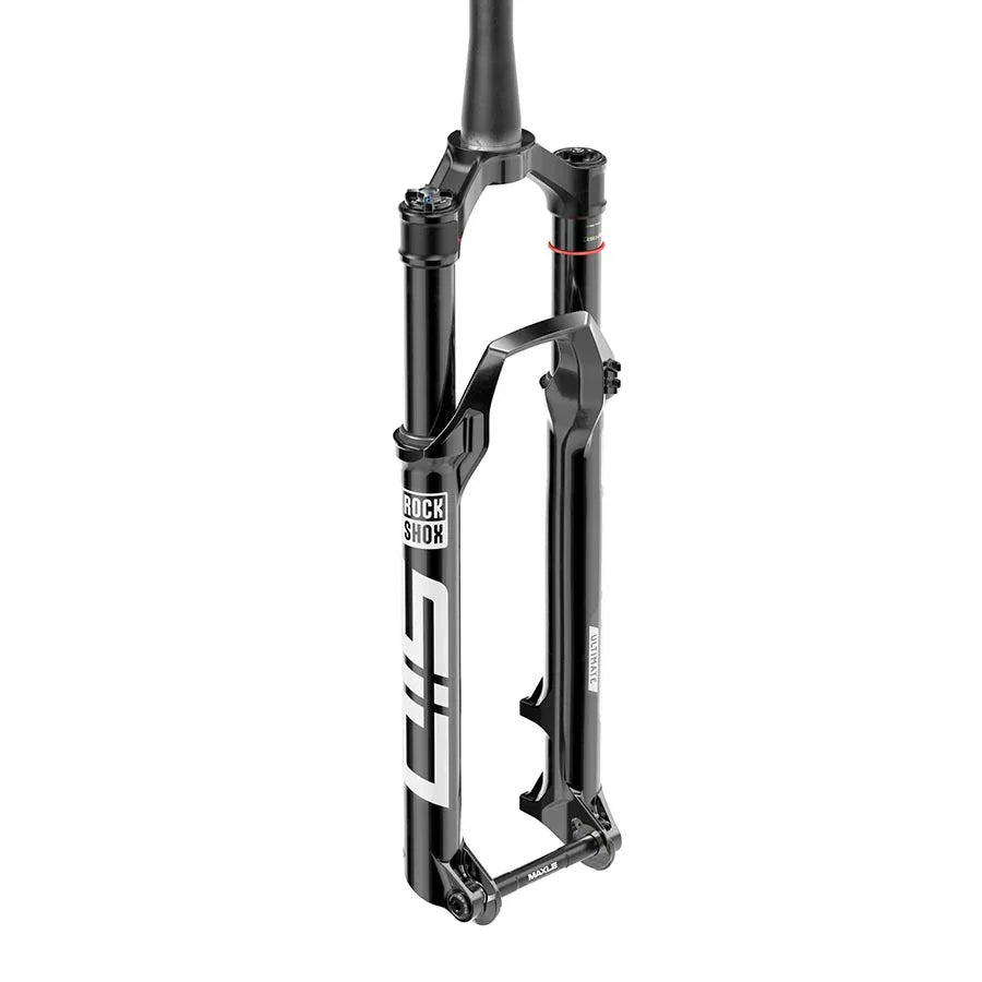 SID Ultimate Race Day 2 Suspension Fork - 29" 120 mm 15 x 110 mm 44 mm Offset Gloss BLK 2P Remote D1 - Bicycle Warehouse