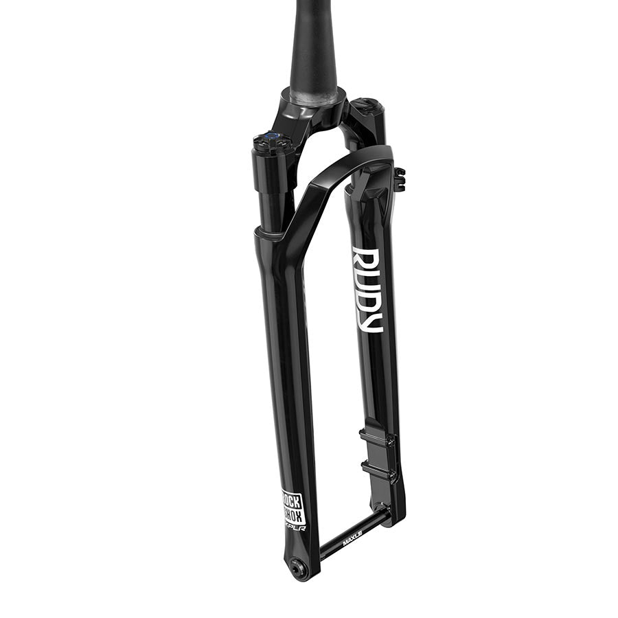 RUDY Ultimate XPLR Race Day 2 Suspension Fork - 700c 30 mm 12 x 100 mm 45 mm Offset Gloss BLK A2 - Bicycle Warehouse