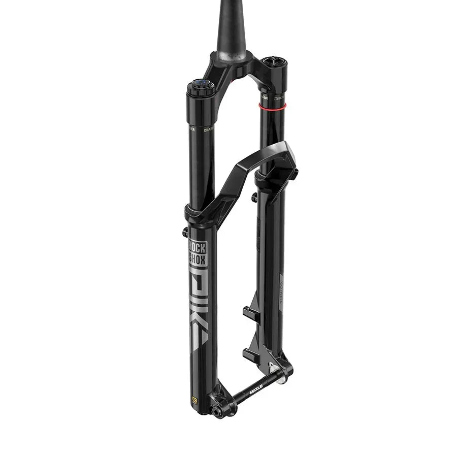 Pike Ultimate Charger 3.1 RC2 Suspension Fork - 27.5" 130 mm 15 x 110 mm 44 mm Offset Gloss BLK C2 - Bicycle Warehouse