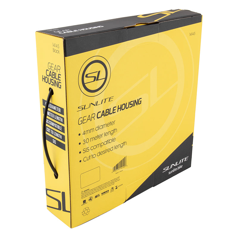 Sunlite SIS Housing Boxes S.I.S. 30m 4mm Black - Bicycle Warehouse