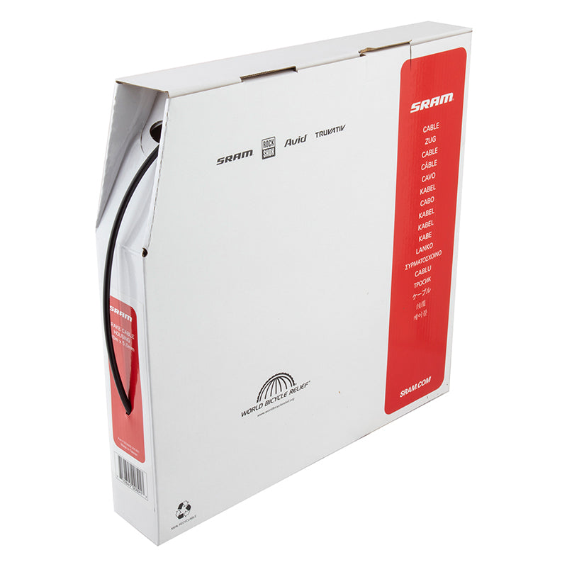 SRAM 5mm Brake Cable Housing Black 30 Meter Filebox - Bicycle Warehouse