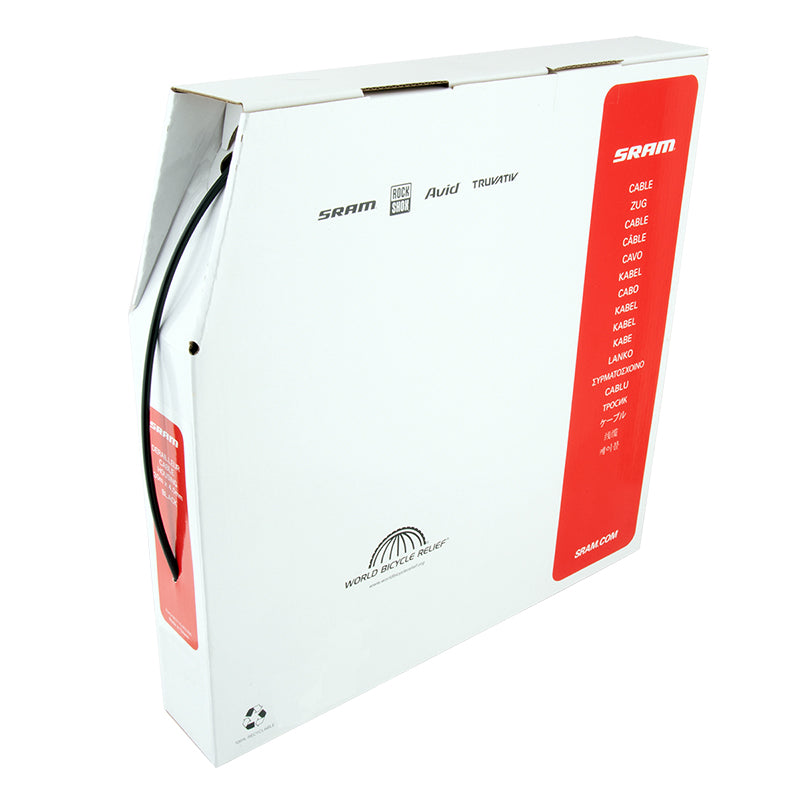 SRAM 4mm Derailleur Cable Housing Black 30 Meter Filebox - Bicycle Warehouse