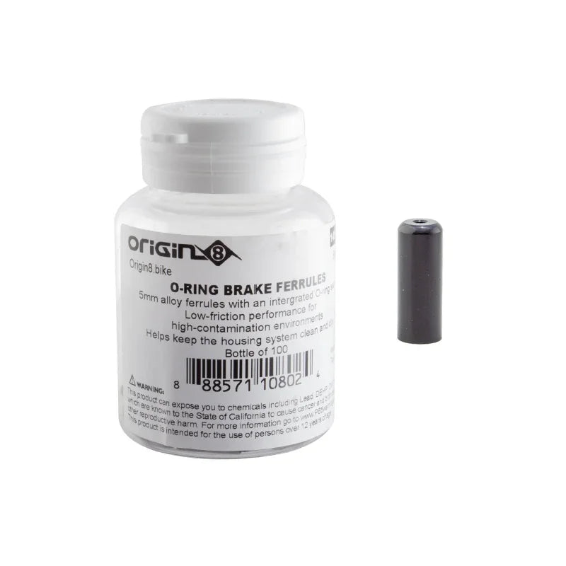 Origin8 O-Ring Gear Ferrules Gear 4mm Black - Bicycle Warehouse