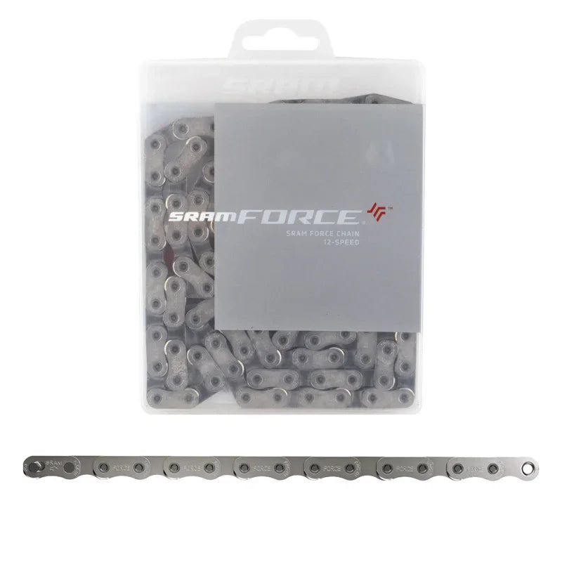 Force AXS Chain - 12-Speed 120 Links Flattop Silver - Bicycle Warehouse