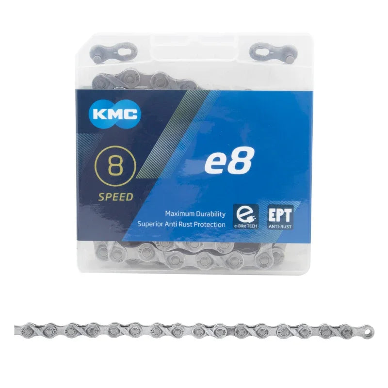 e8 EPT E-Bike 8sp Chain Silver - Bicycle Warehouse