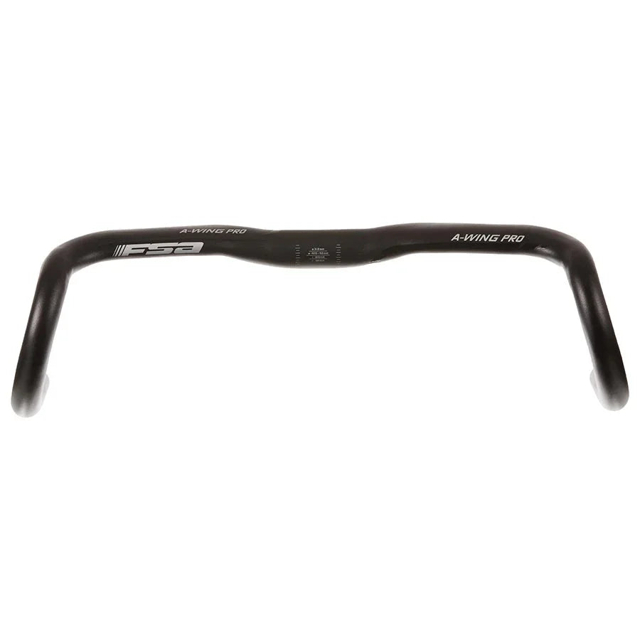 Full Speed Ahead A-Wing Pro AGX Drop Handlebar - Aluminum 31.8mm 48cm Black - Bicycle Warehouse