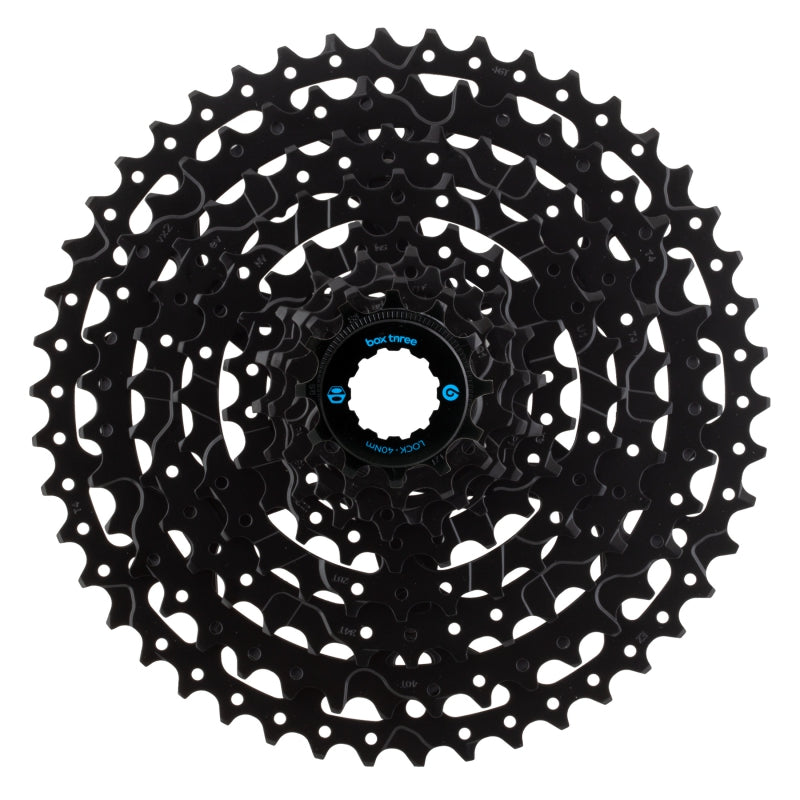 Three Prime 9 eBike Cassette - 9-Speed 12-46t Black - Bicycle Warehouse