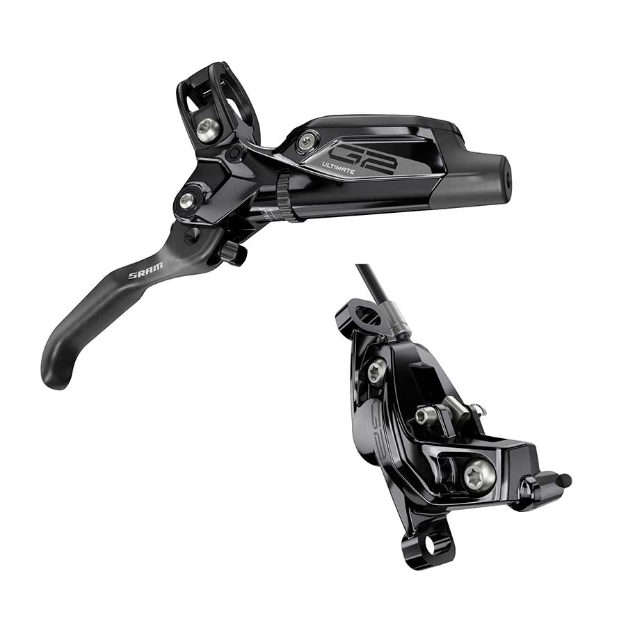 G2 Ultimate Disc Brake Lever - Front Hydraulic Post Mount Carbon Lever Titanium Hardware Gloss BLK A2 - Bicycle Warehouse