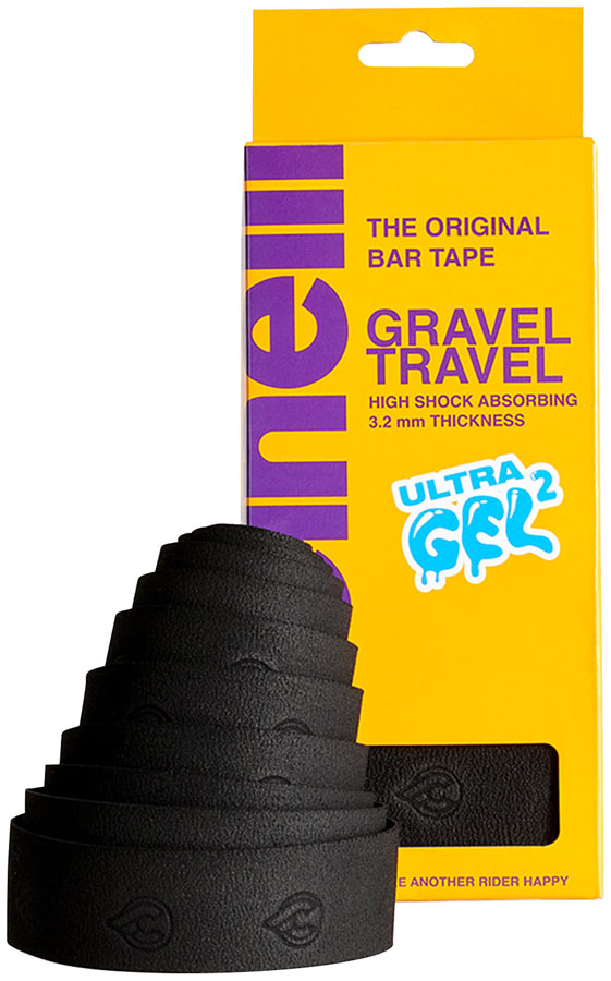 Cinelli Gravel Travel Bar Tape - Suede Gel Black