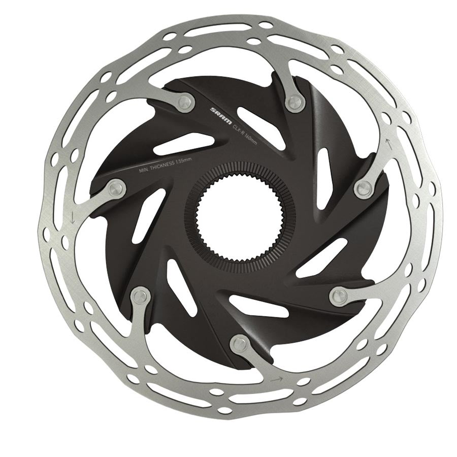 CenterLine XR Disc Brake Rotor - 140mm Center Lock Silver/Black - Bicycle Warehouse