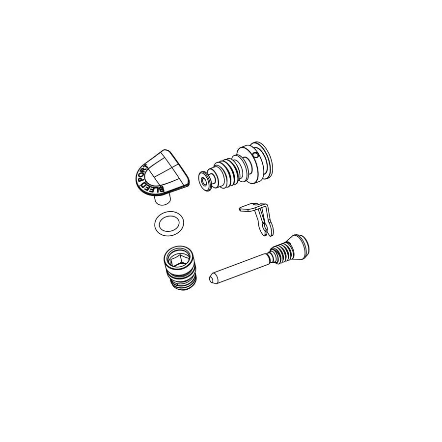 Level Ultimate/TLM A1 Disc Brake Caliper Hardware Kit - Includes Bleed Screw Banjo Screw Pad Pin - Bicycle Warehouse