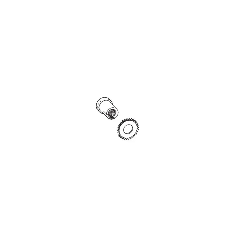 Red Brake Center Nut/Washer Kit - Bicycle Warehouse