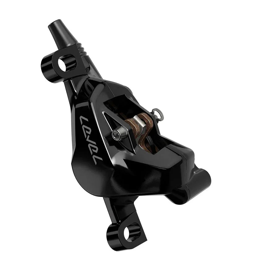 Level Silver Stealth Disc Brake Caliper Assembly - Front/Rear Post Mount 2-Piston BLK C1 - Bicycle Warehouse
