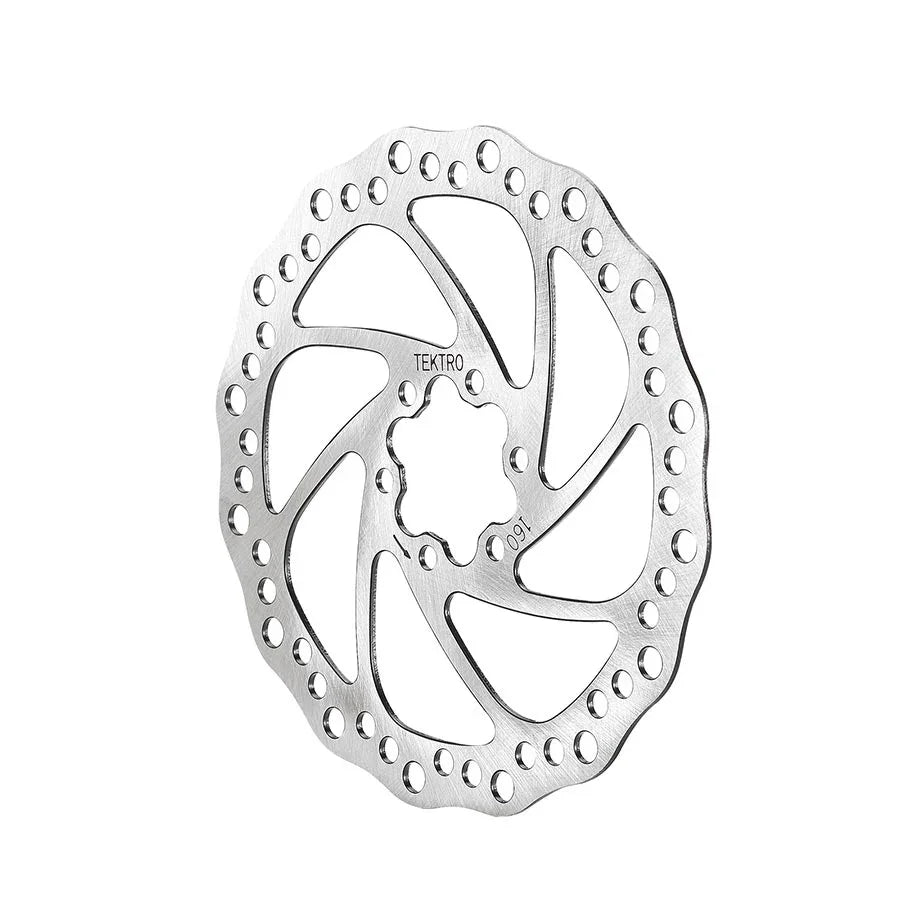 TR160-52 Disc Rotor - 160mm 6-Bolt 1.8mm Thickness For 2-Piston Calipers Silver - Bicycle Warehouse
