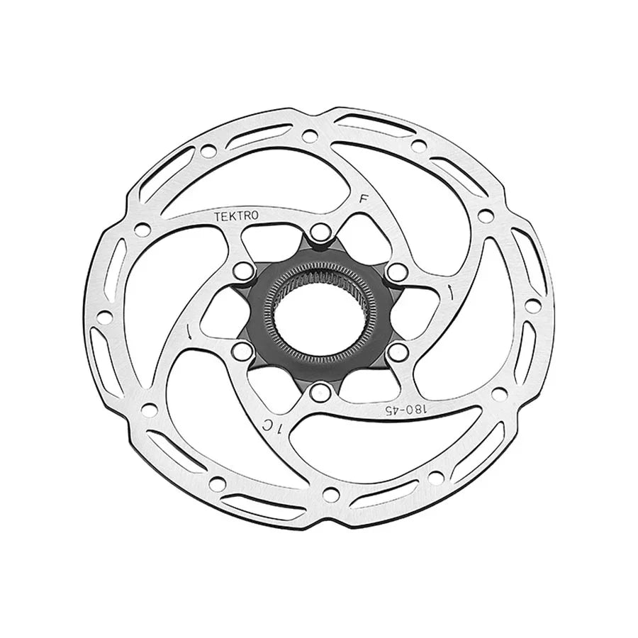 TR180-45 Disc Brake Rotor - 180mm Center-Lock 2.3mm Thickness Silver - Bicycle Warehouse