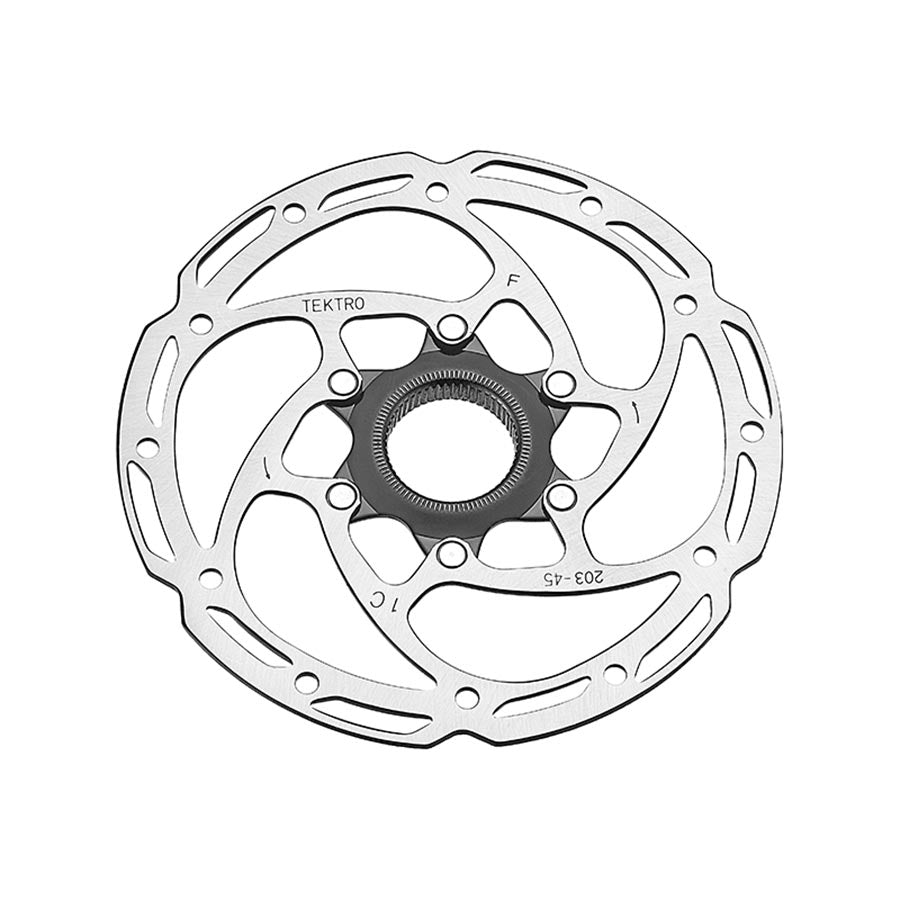 TR203-45 Disc Brake Rotor - 203mm Center-Lock 2.3mm Thickness Silver - Bicycle Warehouse