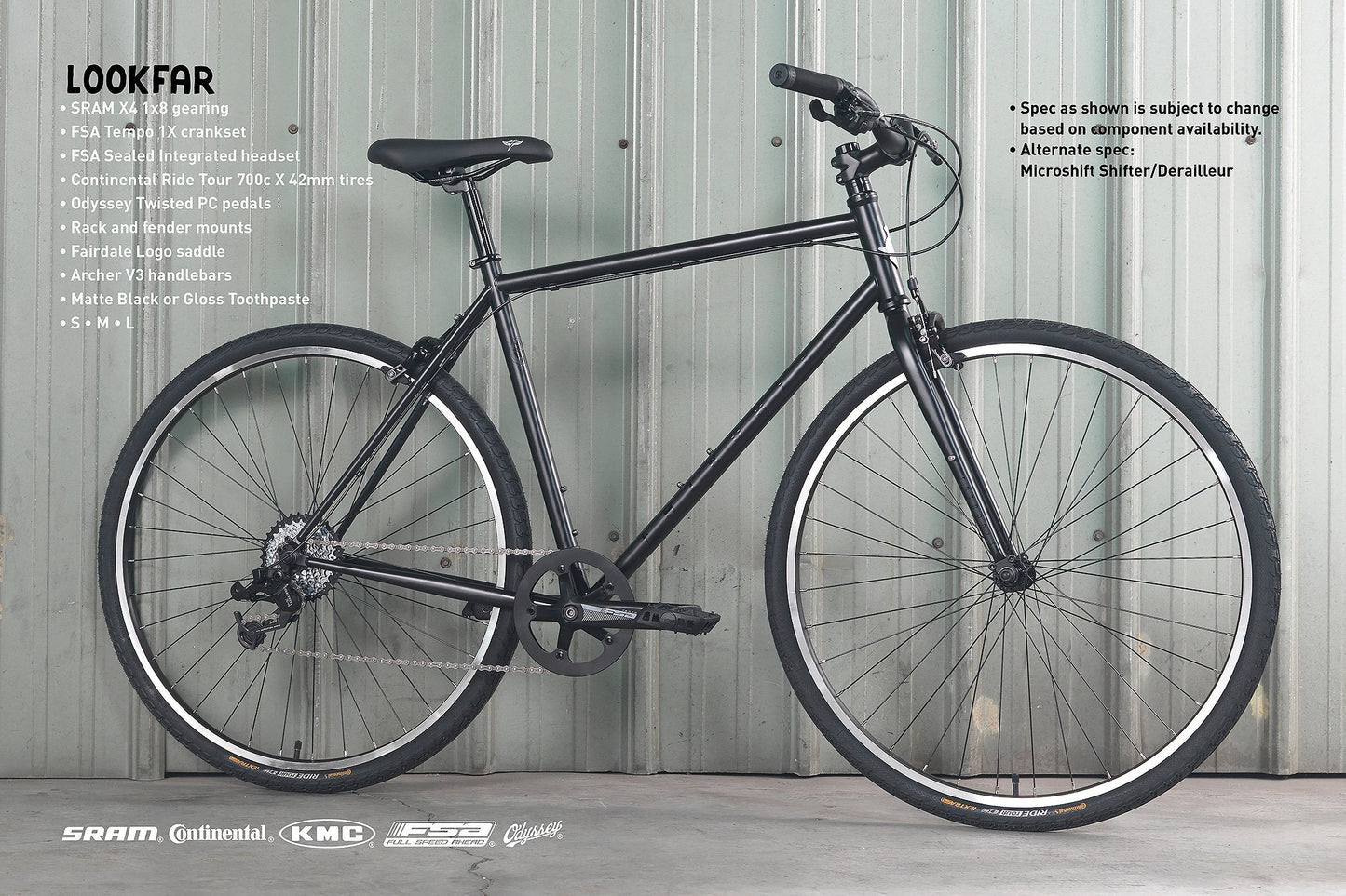 Lookfar (Matte Black in S-L) - Bicycle Warehouse