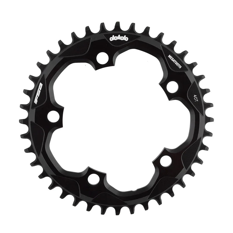 Full Speed Ahead Super Road Megatooth Chainring - 40t 110mm BCD 5-Bolt Aluminum For 1x11-Speed BLK - Bicycle Warehouse