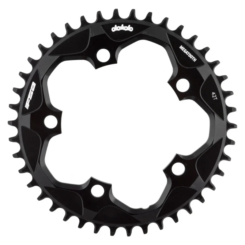 Megatooth Chainring 5x110mm 42T1x10/11sp Black - Bicycle Warehouse