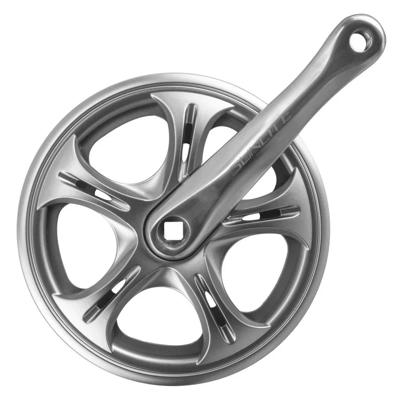 Big City Single Speed Crank 170x48 118 SQR JIS crankset silver - Bicycle Warehouse