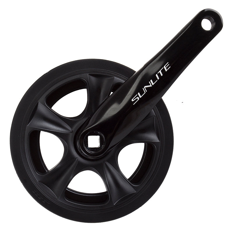 Inner City Single Speed Crank 165x38 118 SQR JIS crankset black - Bicycle Warehouse