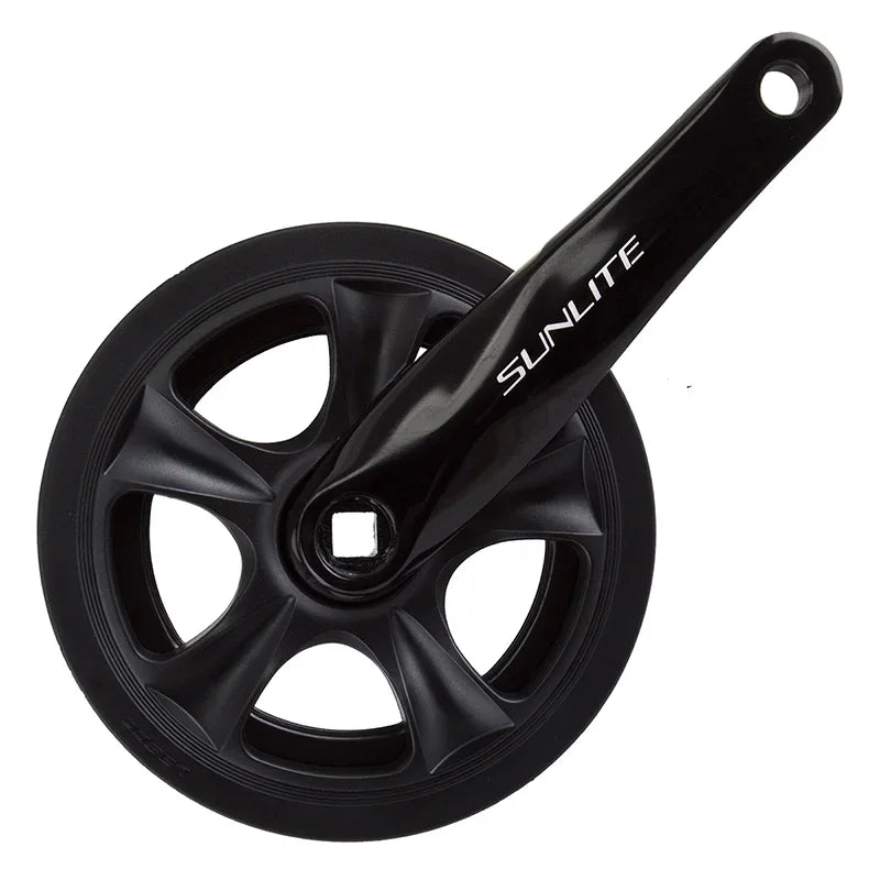 Inner City Single Speed Crank 165x38 118 SQR JIS crankset black - Bicycle Warehouse