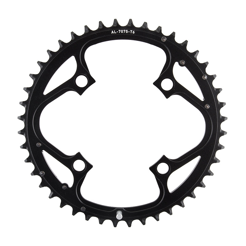 Trushift 44T x 104mm Black Alloy Chainring - Bicycle Warehouse