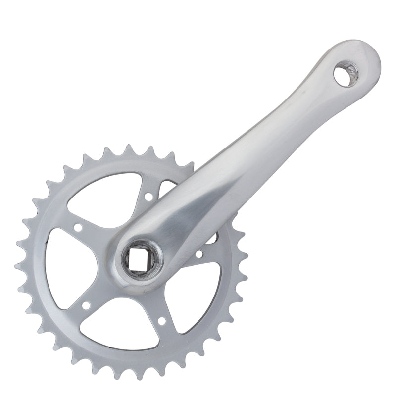 Alloy Single Speed 152x32 113 SQR JIS crankset silver - Bicycle Warehouse