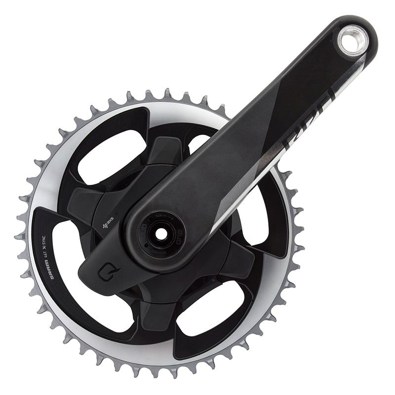 Red 1 AXS Quarq Power Meter Crankset Speed: 12 Spindle: 28.99mm BCD: Direct Mount 46 DUB 172.5mm Black Road - Bicycle Warehouse