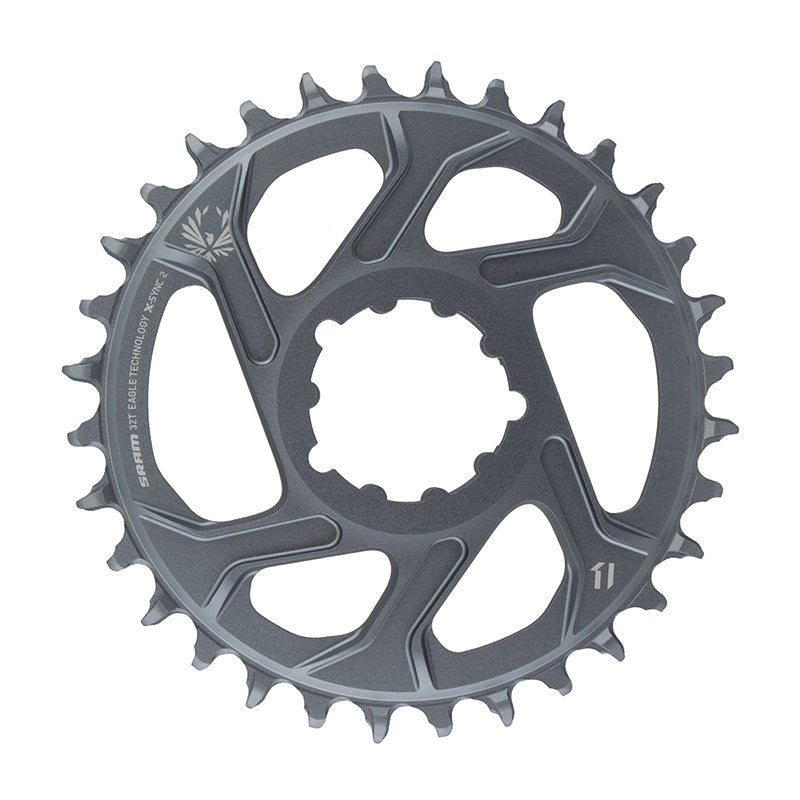 X-Sync 2 Eagle Direct Mount Chainring - 32 Tooth 3mm Boost Offset 12-Speed Polar Grey - Bicycle Warehouse