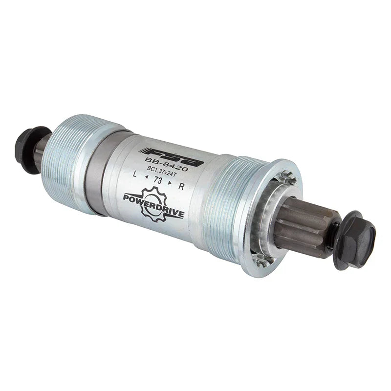 Speed Ahead 8420ST Power Drive Bottom Bracket - English 73x118mm Power Drive Spindle Silver - Bicycle Warehouse