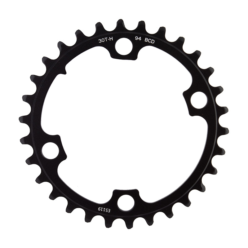 Force Wide 2x12-Speed Inner Chainring - 30t 94 BCD 4-Bolt Blast BLK For use 43t Outer - Bicycle Warehouse